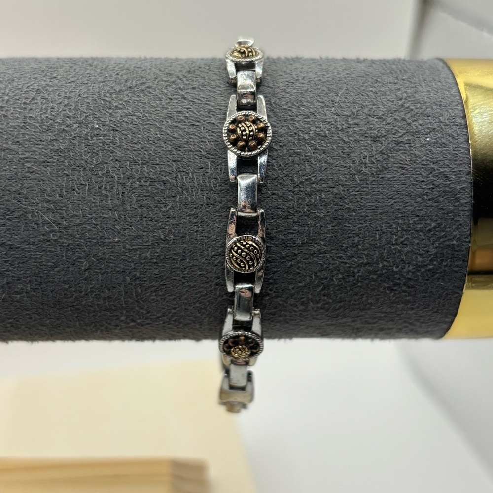 Vintage Art Deco Silver Tone Bracelet